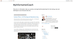 Desktop Screenshot of myinformationcoach.blogspot.com