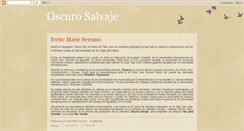Desktop Screenshot of oscurosalvaje.blogspot.com