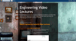 Desktop Screenshot of engineeringvideolectures.blogspot.com