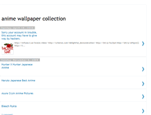 Tablet Screenshot of anime-wallpapers-collection.blogspot.com