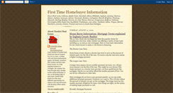 Desktop Screenshot of first-timehomebuyerprogram.blogspot.com