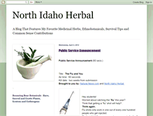 Tablet Screenshot of nrthidahoherbal.blogspot.com