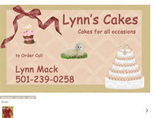 Tablet Screenshot of lynnscakes.blogspot.com