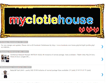 Tablet Screenshot of myclotiehouse.blogspot.com