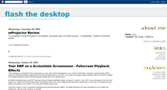 Desktop Screenshot of flashonthedesktop.blogspot.com