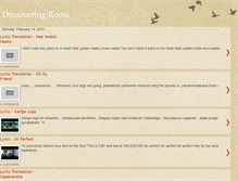 Tablet Screenshot of discovering-roots.blogspot.com
