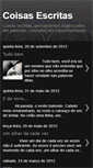 Mobile Screenshot of escritascoisas.blogspot.com