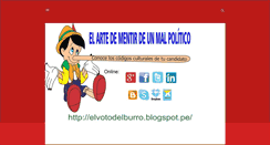 Desktop Screenshot of elvotodelburro.blogspot.com