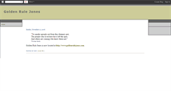 Desktop Screenshot of goldenrulejones.blogspot.com