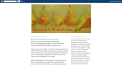 Desktop Screenshot of blessingsinbrushstrokes.blogspot.com