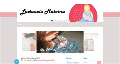 Desktop Screenshot of lactanciamaternablog.blogspot.com