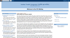 Desktop Screenshot of indianyouthcongress.blogspot.com