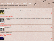 Tablet Screenshot of angelslovehealthandhappiness.blogspot.com