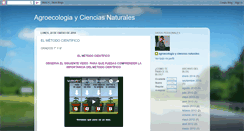 Desktop Screenshot of agroecologiaycienciasnaturales.blogspot.com