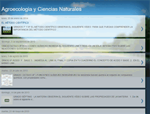 Tablet Screenshot of agroecologiaycienciasnaturales.blogspot.com