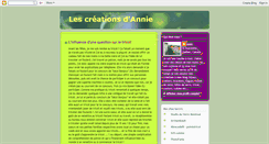 Desktop Screenshot of lescreationsannie.blogspot.com