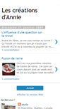 Mobile Screenshot of lescreationsannie.blogspot.com
