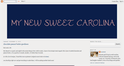 Desktop Screenshot of mynewsweetcarolina.blogspot.com