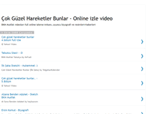 Tablet Screenshot of cokguzelhareketlerizle.blogspot.com