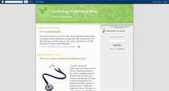 Desktop Screenshot of cardiologyfellowship.blogspot.com