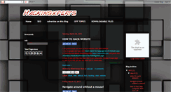 Desktop Screenshot of hackingxperts.blogspot.com