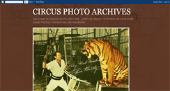 Desktop Screenshot of circusphotoarchives.blogspot.com