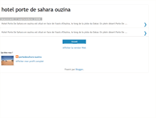 Tablet Screenshot of hotel-portedesahara-ouzina.blogspot.com