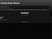 Tablet Screenshot of cyclingshoewomen.blogspot.com