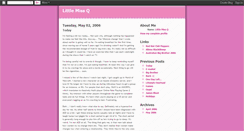 Desktop Screenshot of little-miss-q.blogspot.com