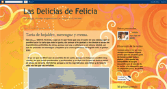 Desktop Screenshot of lasdeliciasdefelicia.blogspot.com