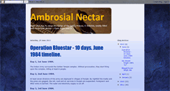 Desktop Screenshot of ambrosialnectar.blogspot.com