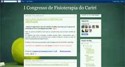 Desktop Screenshot of congressofisioterapiacariri.blogspot.com