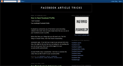 Desktop Screenshot of facebook-article.blogspot.com