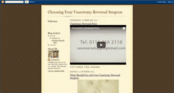 Desktop Screenshot of howtochooseyourvasectomyreversalsurge.blogspot.com