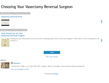 Tablet Screenshot of howtochooseyourvasectomyreversalsurge.blogspot.com