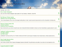 Tablet Screenshot of herohondamotorcycles.blogspot.com