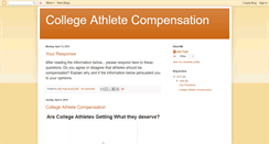 Desktop Screenshot of collegeathletecompensation.blogspot.com