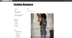 Desktop Screenshot of fashion-romance.blogspot.com