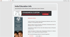Desktop Screenshot of indiaeducationinfo.blogspot.com