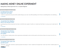 Tablet Screenshot of makingmoneyonline-experiment.blogspot.com