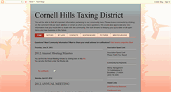 Desktop Screenshot of cornellhills.blogspot.com