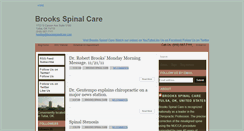 Desktop Screenshot of brooksspinalcare.blogspot.com