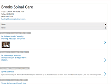 Tablet Screenshot of brooksspinalcare.blogspot.com