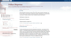 Desktop Screenshot of folhasdispersas.blogspot.com