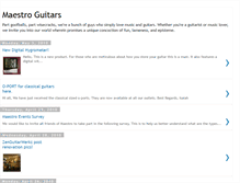 Tablet Screenshot of maestroguitars.blogspot.com