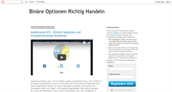 Desktop Screenshot of binaereoptionenhandeln.blogspot.com