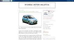 Desktop Screenshot of hyundai-malaysia.blogspot.com