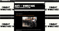 Desktop Screenshot of antiworkfare.blogspot.com