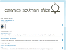 Tablet Screenshot of ceramicssouthernafrica.blogspot.com