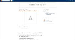 Desktop Screenshot of helpline24x7.blogspot.com